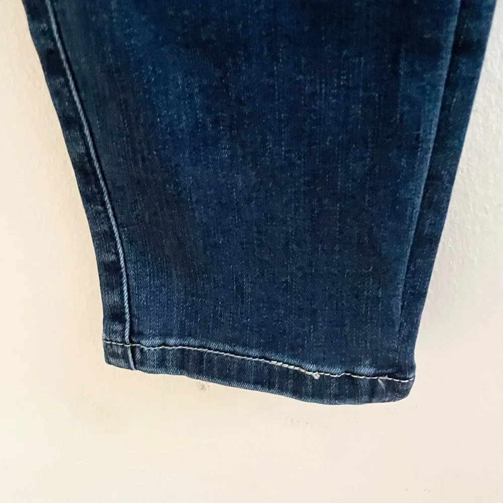 Sz S Frank Lyman Design Blue Embroidered Straight Leg Jeans - Picture 12 of 15